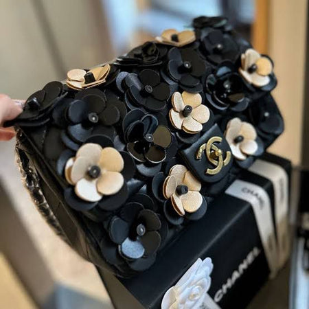 Chanel  Rectangular Camellia Flap Bag