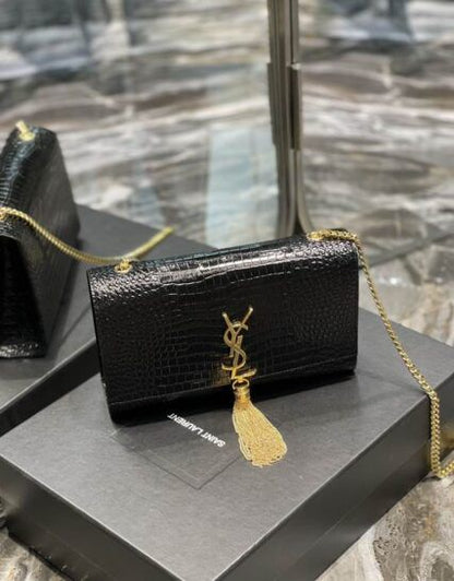 Ysl Crocodile Tassel Bag
