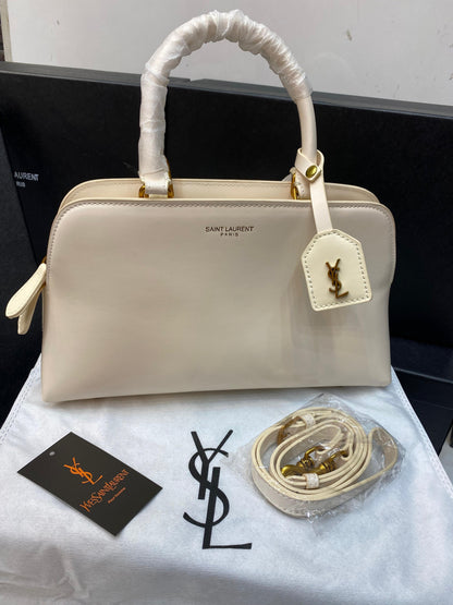 Ysl Sac de jour Leather Bowling Bag