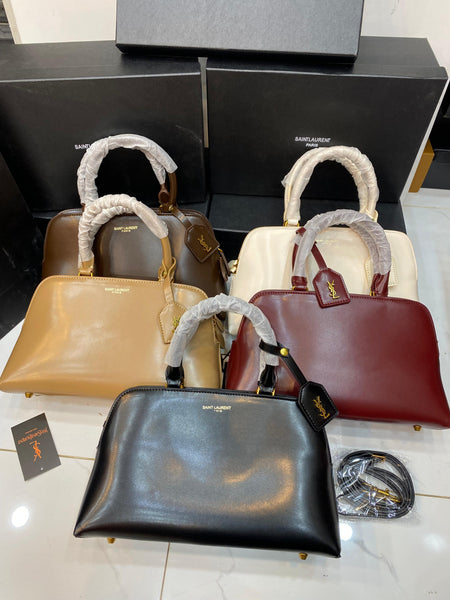 Ysl Sac de jour Leather Bowling Bag