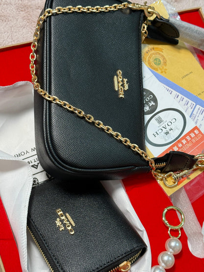 Coach Shoulder Bag with Wallet