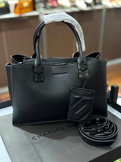 Charles & Keith Cameron Double Top Handle Bag