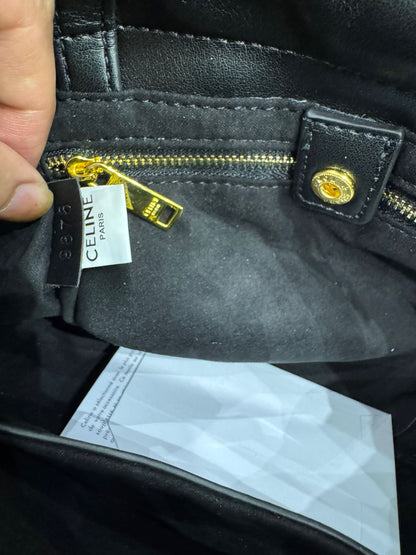 Celine Small Cabas Drawstring Cuir Triomphe Bag