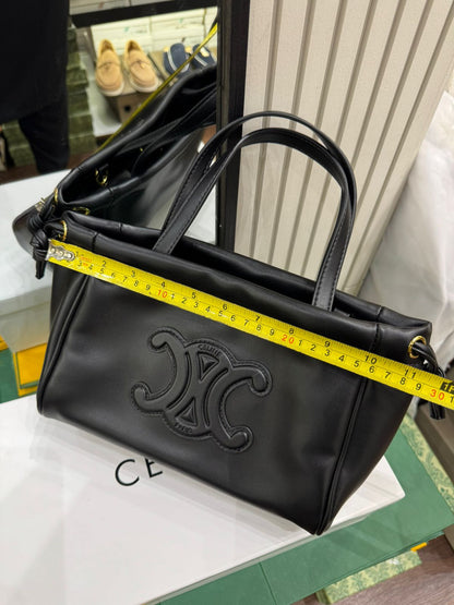 Celine Small Cabas Drawstring Cuir Triomphe Bag