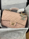 Chanel Quilted Mini Top Handle Flap Bag