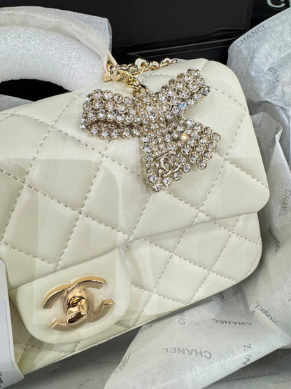 Chanel Quilted Mini Top Handle Flap Bag
