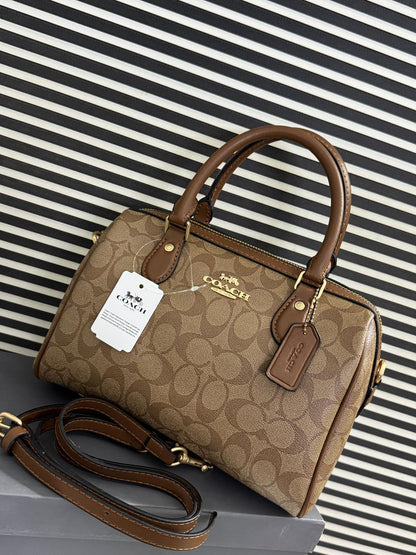Coach Rowan Satchel Bag In Signature Canvas - Official Model
