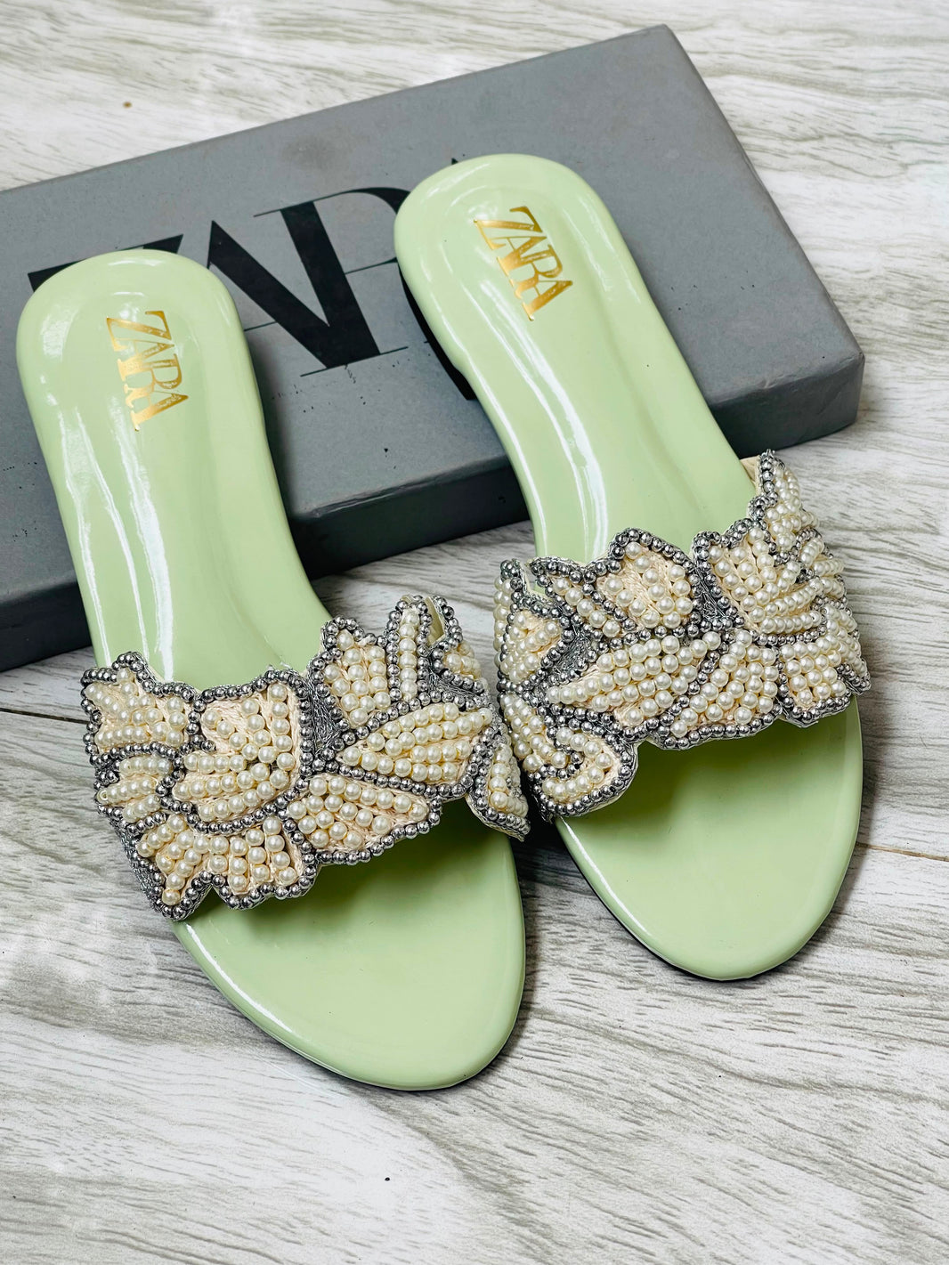 Zara Embroidered Flats