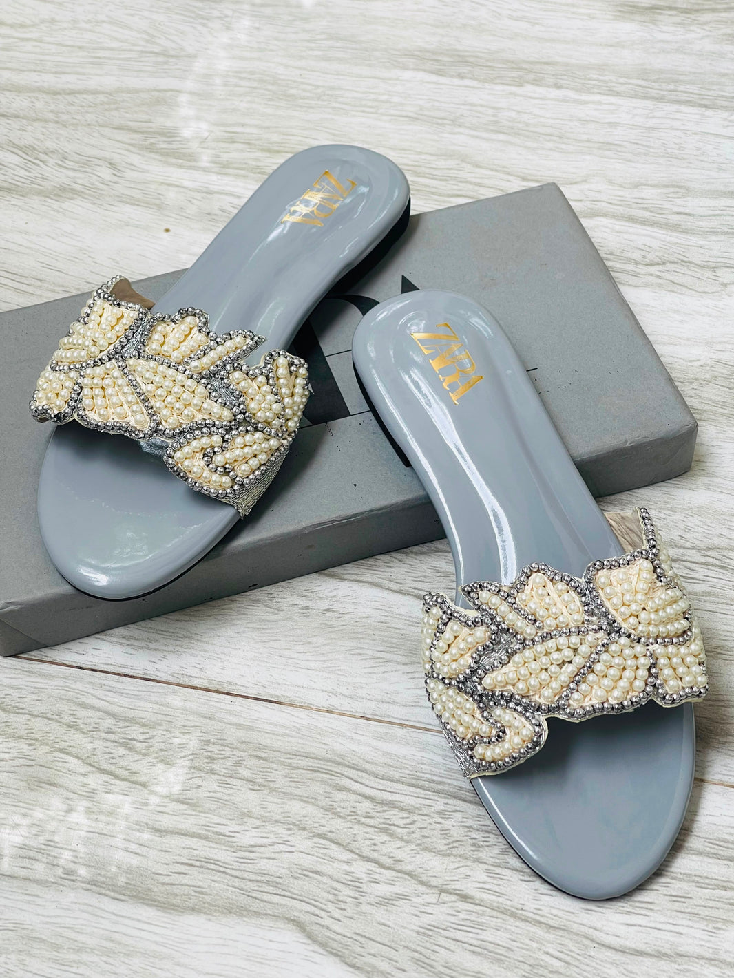 Zara Embroidered Flats