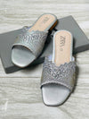 Zara Embroidered Knit Sandals