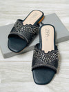 Zara Embroidered Knit Sandals