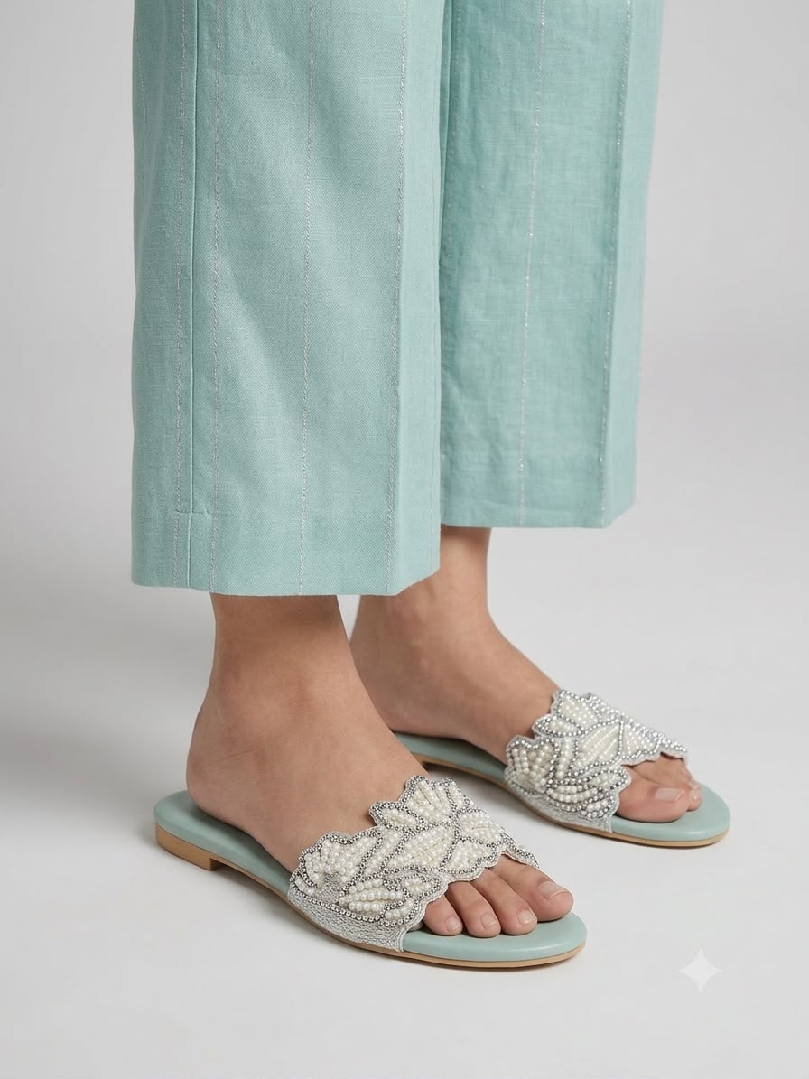 Zara Pearl Flats