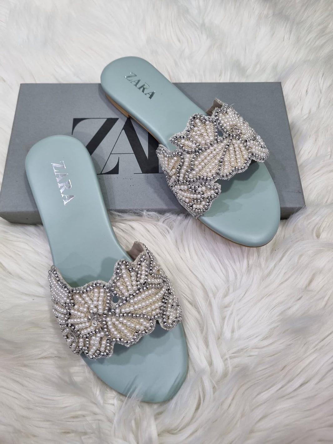Zara Pearl Flats