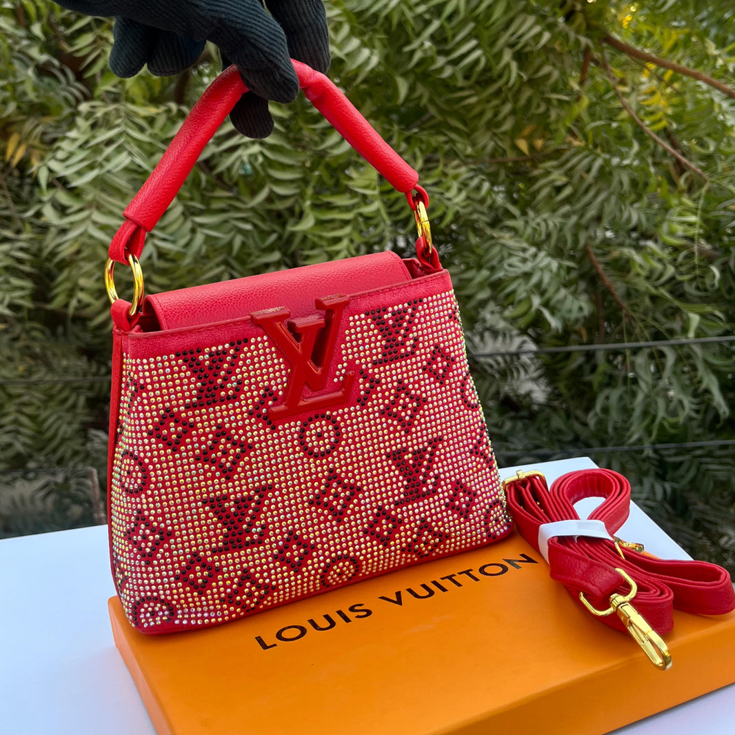 Lv Top Handle Sequence Bag