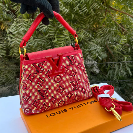 Lv Top Handle Sequence Bag