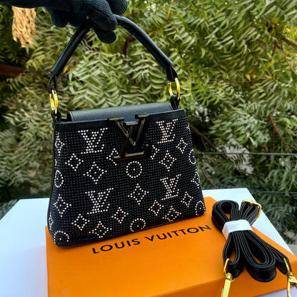 Lv Top Handle Sequence Bag