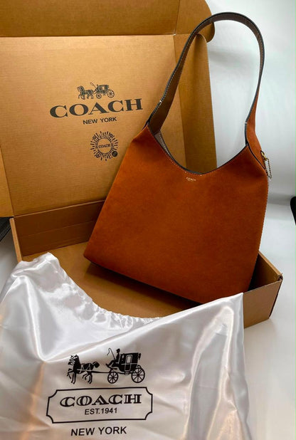 Coach Brooklyn 39 Suede Tote Bag