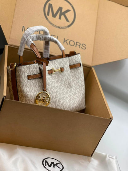 Mk Carson Small Signature Satchel Bag