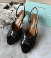 Aquazurra Zaura Sling Back Embellished Heels