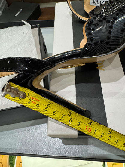 Aquazurra Zaura Sling Back Embellished Heels