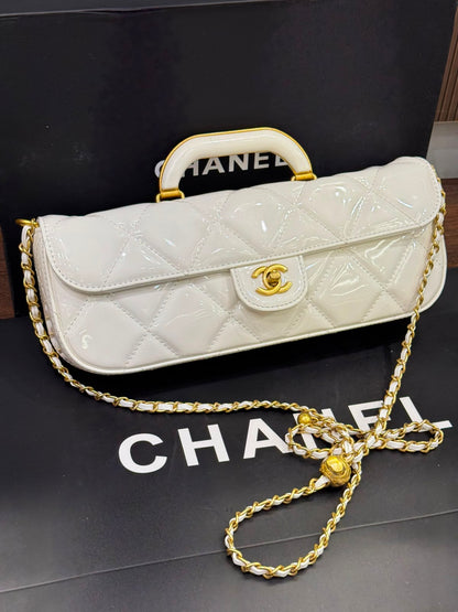 Chanel 2025 Large Patent Top Handle Bag
