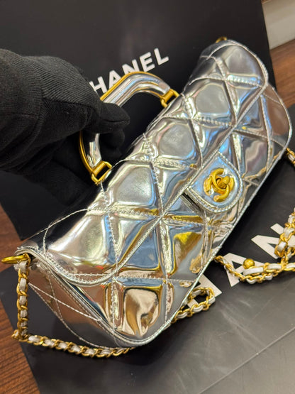 Chanel 2025 Large Patent Top Handle Bag