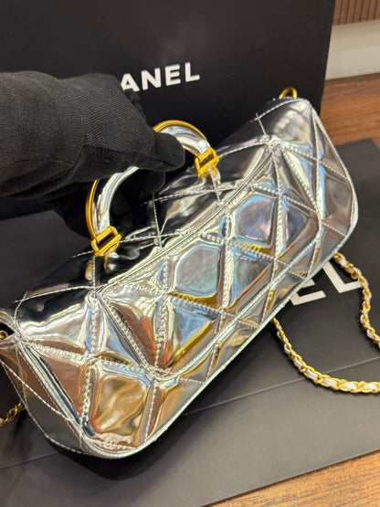 Chanel 2025 Large Patent Top Handle Bag