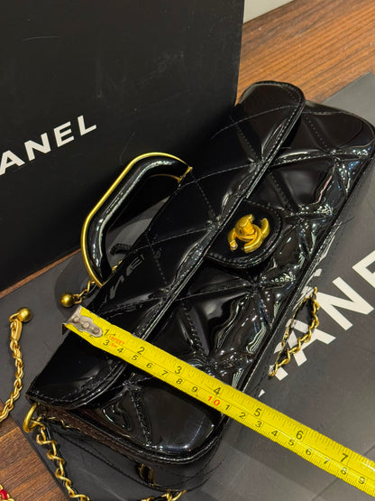 Chanel 2025 Large Patent Top Handle Bag