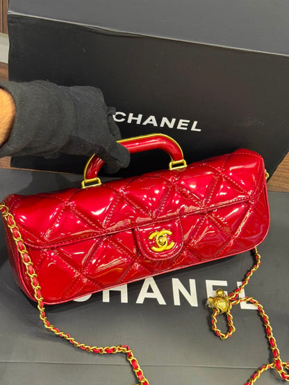 Chanel 2025 Large Patent Top Handle Bag