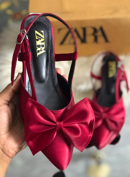 Zara Satin Heels