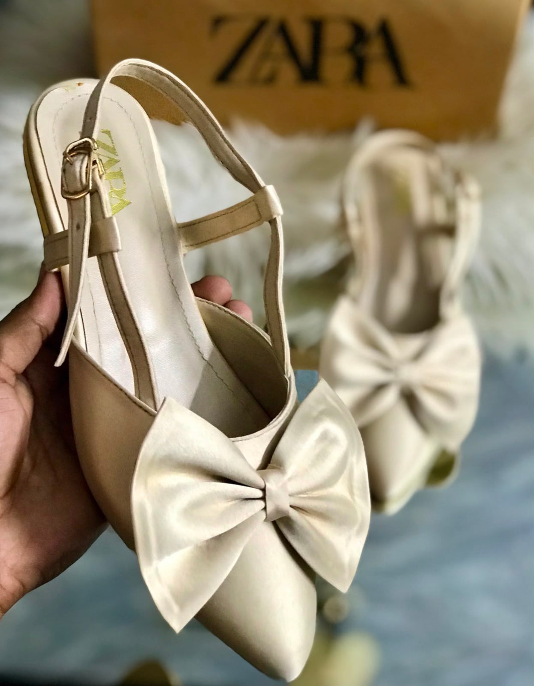 Zara Satin Heels