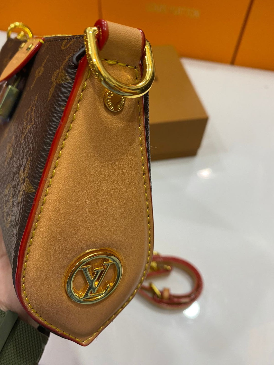 Lv Monogram Pouchette Bag