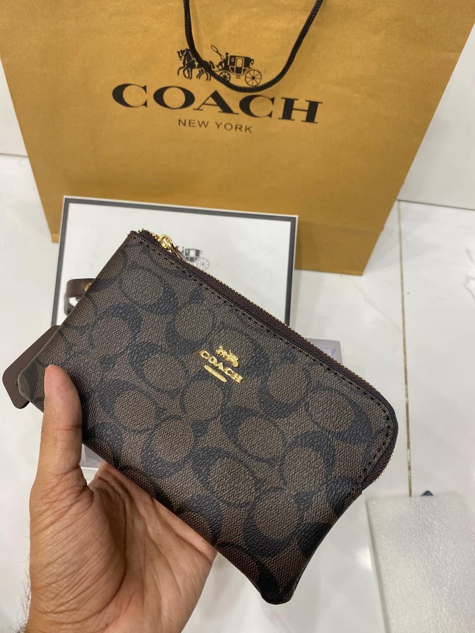 Coach Zipper Pouch Bag
