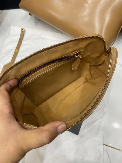 Saint Laurent Sac de jour Leather Bowling Bag