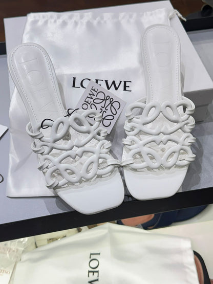 Loewe Petal Anagram in Soft Calfskin Heels