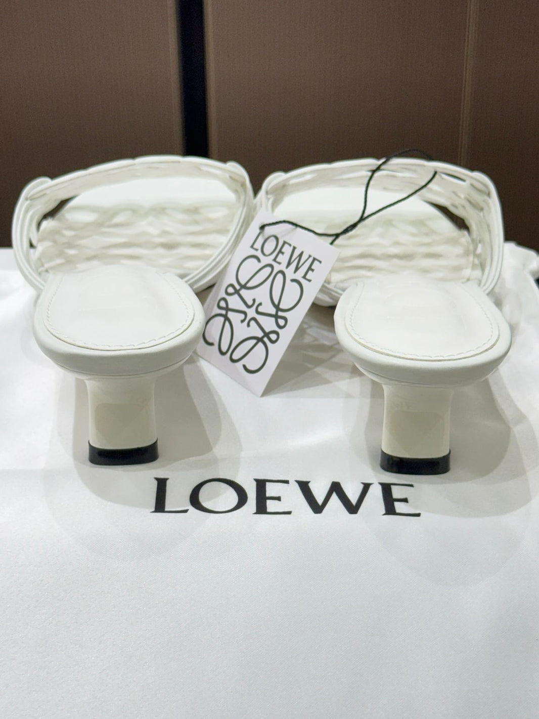 Loewe Petal Anagram in Soft Calfskin Heels