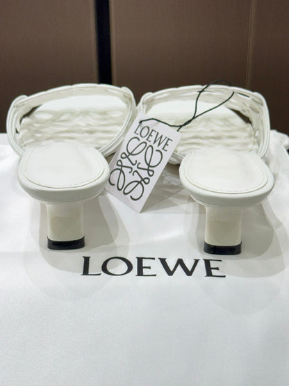Loewe Petal Anagram in Soft Calfskin Heels