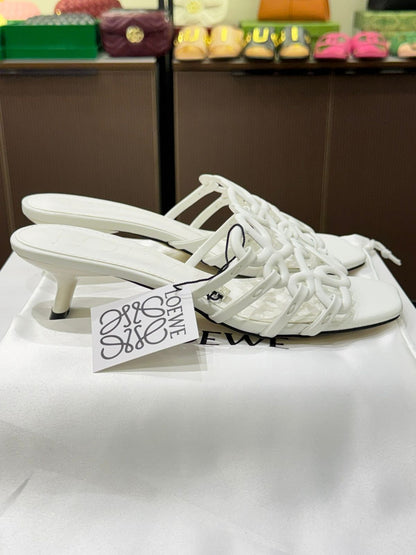 Loewe Petal Anagram in Soft Calfskin Heels