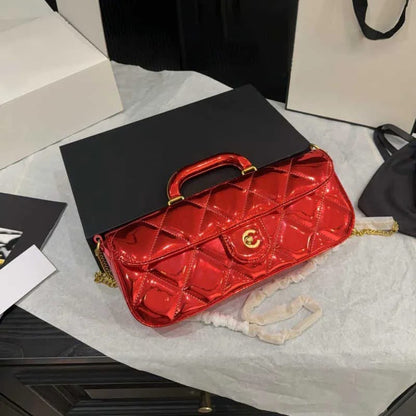 Chanel 2025 Large Patent Top Handle Bag