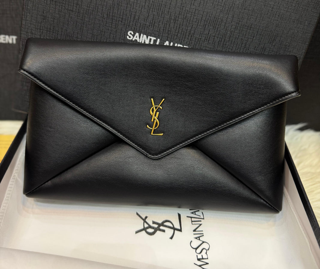 Saint Laurent Women Cassandre Mini Leather Crossbody Bag