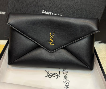 Saint Laurent Women Cassandre Mini Leather Crossbody Bag