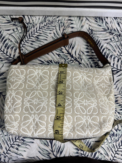 Loewe Small Cubi Anagram Jacquard Canvas Shoulder Bag
