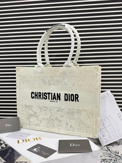 Cd Tote Book Embroidered Bag