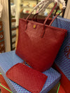 TORY BURCH SMALL T MONOGRAM ZIP TOTE