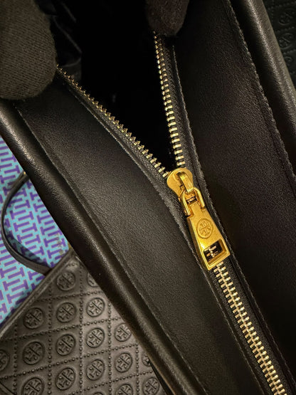 TORY BURCH SMALL T MONOGRAM ZIP TOTE