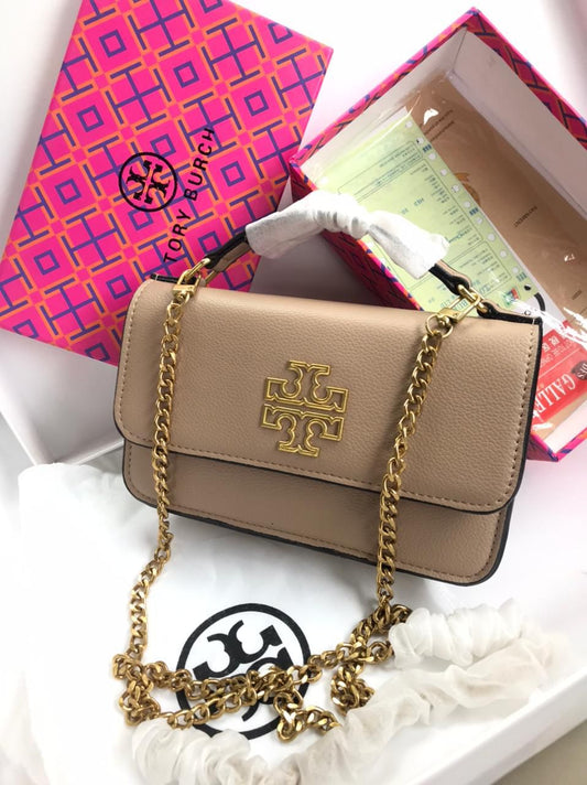 Tory Burch TT Top Handle Crossbody with Chain