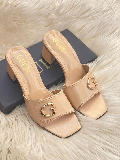 Guess Luxe Leather Patent Heels