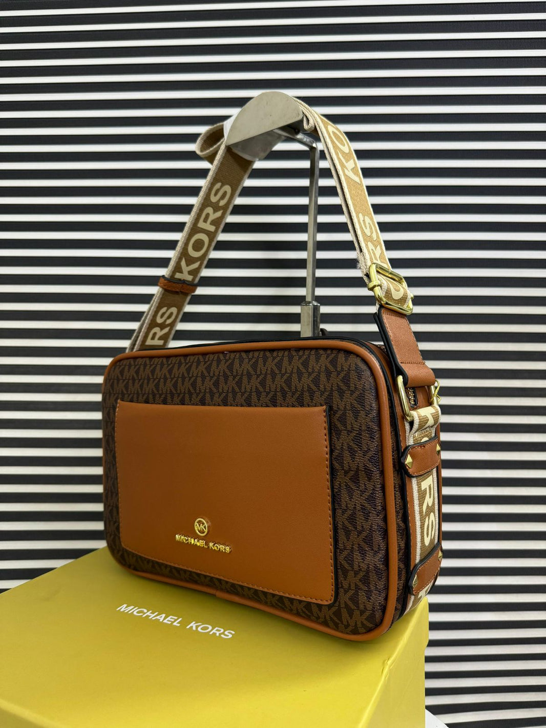 Michael Kors Logo Embossed Crossbody