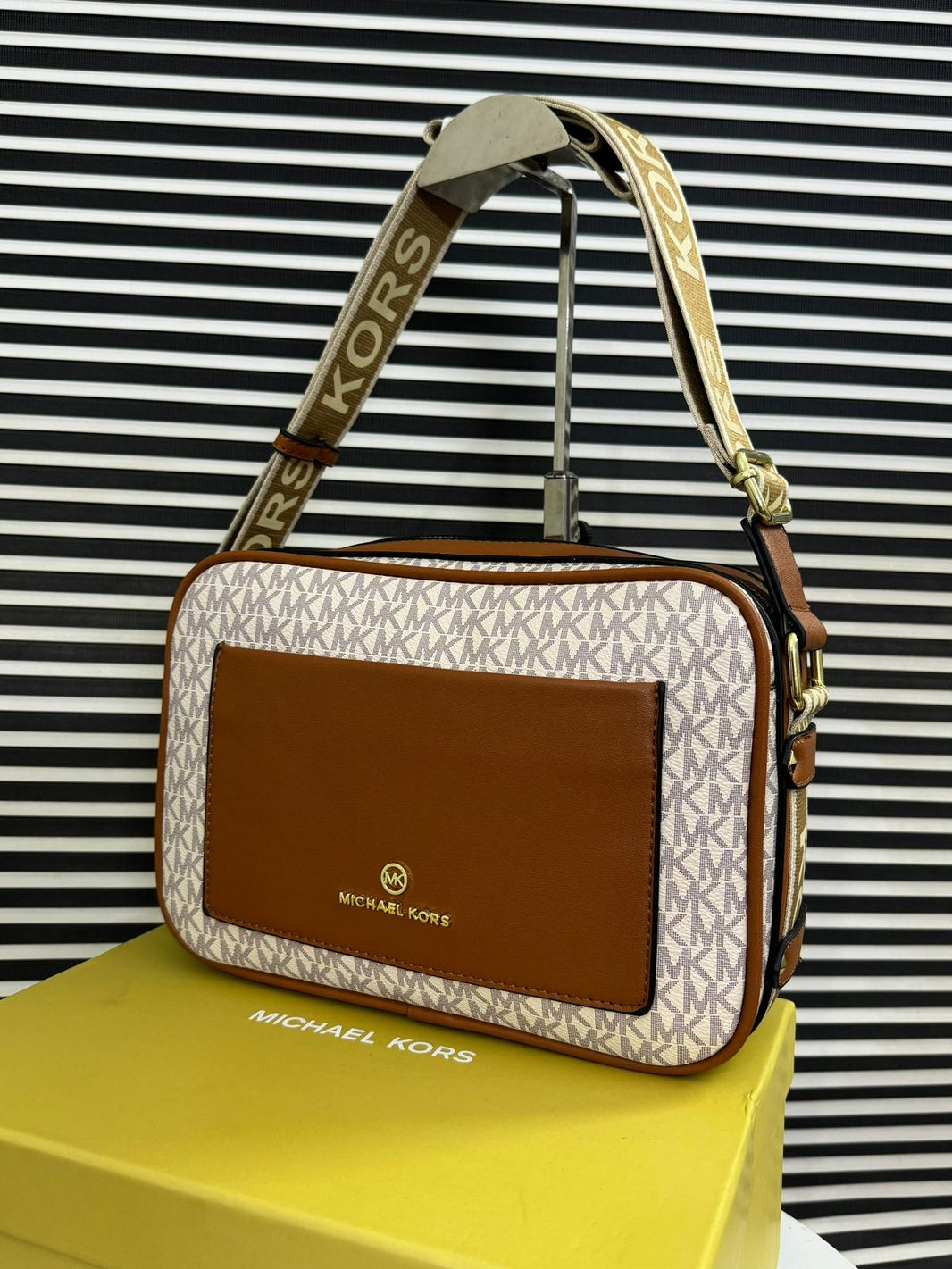 Michael Kors Logo Embossed Crossbody