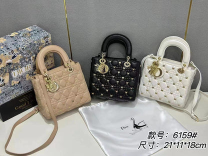 Christian Dior Mini Cannage Lady Dior Bag